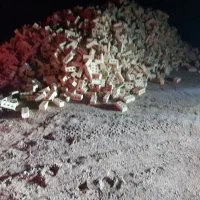 آجر سه گل یزدی و شیرازی  تیغه بلوک سفال