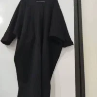 مانتو پاییزه سوییت فری سایز مشکی مشکی