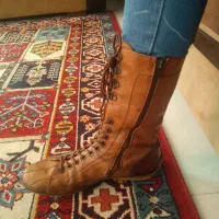 کفش بوت مارک ایتالیا تمام چرم در حد نو