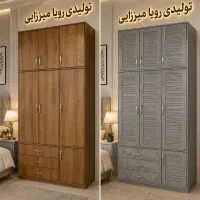 کمد دیواری پیش ساخته سه تیکه عرض ۱۴۰ mdf