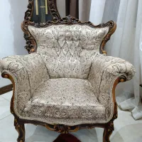 مبل راحتی سلطنتی 9نفره چوب راش|مبلمان خانگی و میز عسلی|گنبد کاووس, |دیوار