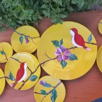 بشقاب دیوار کوب پازلی ۸ تکه