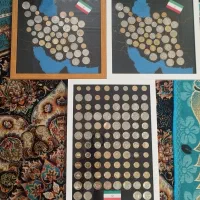 قاب سکه نقشه ایران ۳۲۰۰ و کامل ۴۵۰۰ با کیفیت بانکی|تابلو، نقاشی، عکس|شیراز, کوشک میدان|دیوار