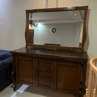 کنسول تمام چوب به همراه آینه