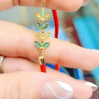 دستبند گل گندم ۱۸ عیار خارجی کاملا نو