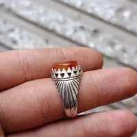 انگشتر عقیق یمنی پرتغالی دستساز|جواهرات|سیرجان, |دیوار