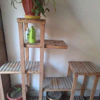 پایه چوبی گل