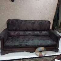 فروش مبل 7نفره بایک عدد میز جلو مبلی تماماچوب راش