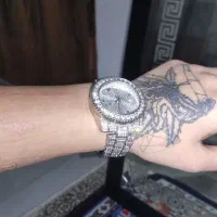 ساعت لوکس تمام نگین