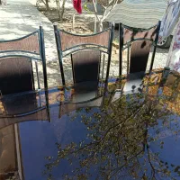 میزو صندلی غذاخوری شش نفره ی فلزی