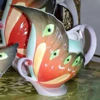 عصرانه خوری طرح پروانه ناپولی ایتالیا|کلکسیون اشیاء عتیقه|تهران, فرودگاه مهرآباد|دیوار