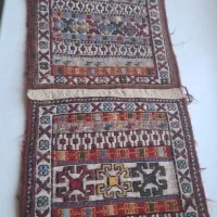 قالی کوچک دستبافت ۳ عدد وصل به هم ۳۰ در ۳۰