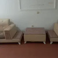 مبل  شش نفره با عسلی