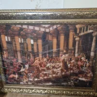 تابلو فرش ماشینی ملک سلیمان