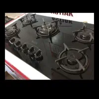 گاز رو میزی Gnr،L صفحه شیشه و استیل