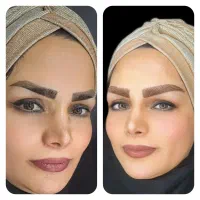 روشن کردن ابروهای کادری  تیره  ناهنجار بدون ریموو