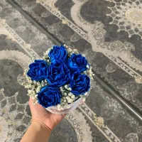باکس گل ربانی 6 شاخه