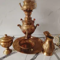 سماور ذغالی برنجی