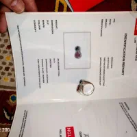 انگشتر الماس سیاه یاقوت دانه اناری|جواهرات|بجنورد, |دیوار