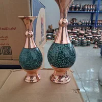 گلدان فیروزه کوبی گلدان فیروزه صنایع دستی|صنایع دستی و سایر لوازم تزئینی|برخوار, |دیوار