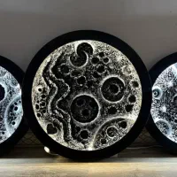 ساخت تابلو سه بعدی ماه در سایز های مختلف