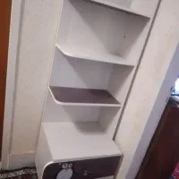 تخت نوجوان کمد دراور شیشه‌ پاتختی کتابخانه کشودار|تخت و سرویس خواب|سبزوار, دانشگاه آزاد|دیوار