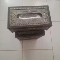 ست جای دستمال کاغذی و سطل زباله