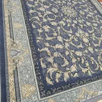 4تا فرش 12متری طوسی طلا کوب مناسب جهیزیه