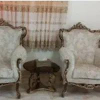 مبل ۹ نفره وناهار خوری ۶ نفره استیل ورق طلا|مبلمان خانگی و میز عسلی|نوشهر, |دیوار