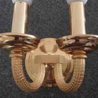 لوستر دیواری ۲عدد سقفی هم ۲ عدد آب طلا کاری شده