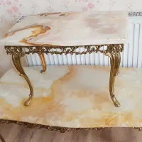 میز جلو مبلی برنزی|مبلمان خانگی و میز عسلی|تبریز, |دیوار