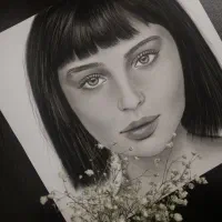 نقاشی سیاه قلم ،پذیرش سفارش و آموزش|تابلو، نقاشی، عکس|مشهد, تربیت (صدف)|دیوار