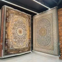 فرش گوهرشاد‌ کد۵۰۰۳۲سبزابی/طرح حوض نقره|فرش|شیراز, لاله|دیوار