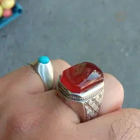 انگشترعقیق وفیروزه