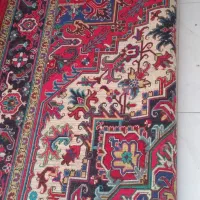 فرش ۶ متری دستبافت هریس تاجری سفید زمینه|فرش|بستان آباد, |دیوار