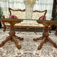 ست مبل استیل تمام‌منبت ۷ نفره + ناهارخوری ۱۰ نفره|مبلمان خانگی و میز عسلی|تهران, استقلال|دیوار