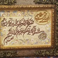 تابلو فرش دستباقت گل ابریشم وان یکاد