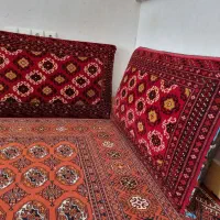 یک جفت پشتی ترکمن دستباف