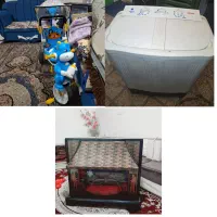 لباسشویی و بخاری و سه چرخه در حد نو