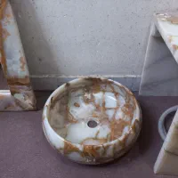 روشویی سنگ مرمر ۴ تیکه|لوازم سرویس بهداشتی|بندر امام خمینی, |دیوار