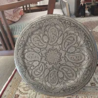 دیوارکوب مسی قلم زنی اصل عتیقه|کلکسیون اشیاء عتیقه|تهران, جیحون|دیوار