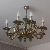 یک جفت لوستر برنز ۸ شاخه فرشته ای