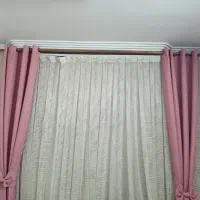 پرده اتاق خواب صورتی