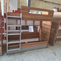 تخت دوطبقه چـوبـین|تخت و سرویس خواب|برخوار, |دیوار