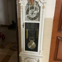 ساعت ایستاده سفید طلایی