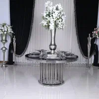 میز گرد فلزی تالاری/رستورانی مدل زیبای بهناز