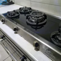 گاز رومیزی شیشه ای و فر گازی اخوان