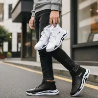 کفش ساقدار مردانه سفید و مشکی|کیف، کفش، کمربند|رشت, منظریه|دیوار