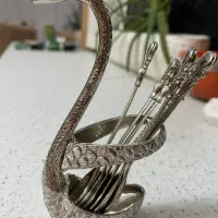 ست قاشق چایخوری طرح قو