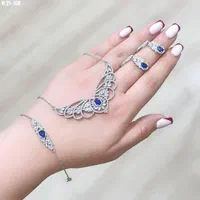 سرویس تمام نقره مدل ایلوژن زمرد دارفوق العاده لوکس|بدلیجات|تبریز, |دیوار